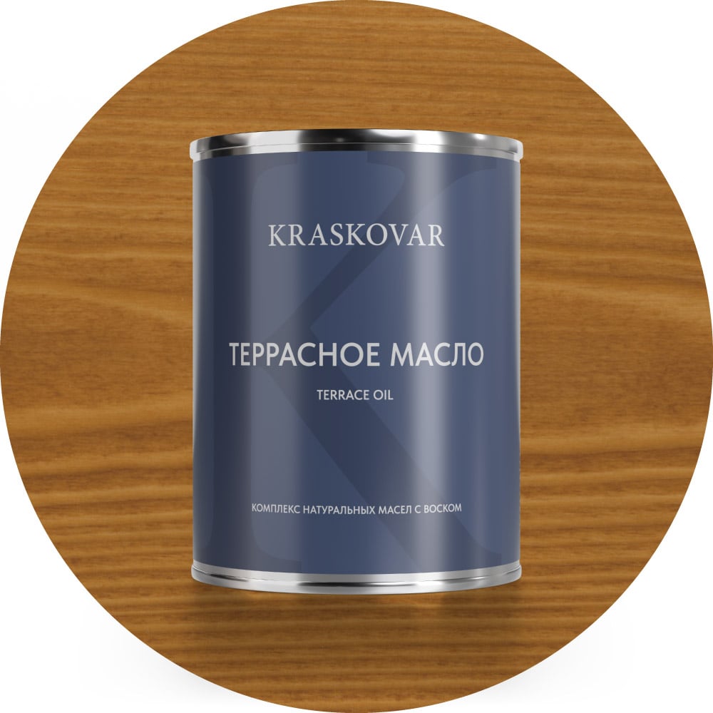 Изображение товара Масло террасное Kraskovar Тик 0,75л 1125