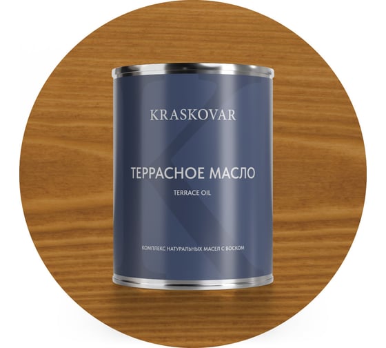 Изображение товара Масло террасное Kraskovar Тик 0,75л 1125