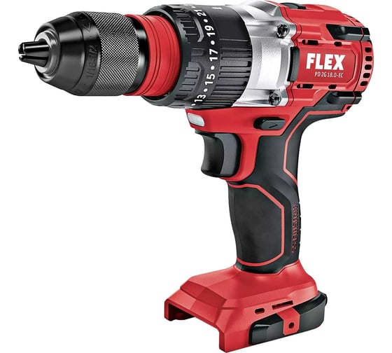 Изображение товара Двухскоростной аккумуляторный ударный дрель-шуруповерт FLEX PD 2G 18.0-EC C 491233