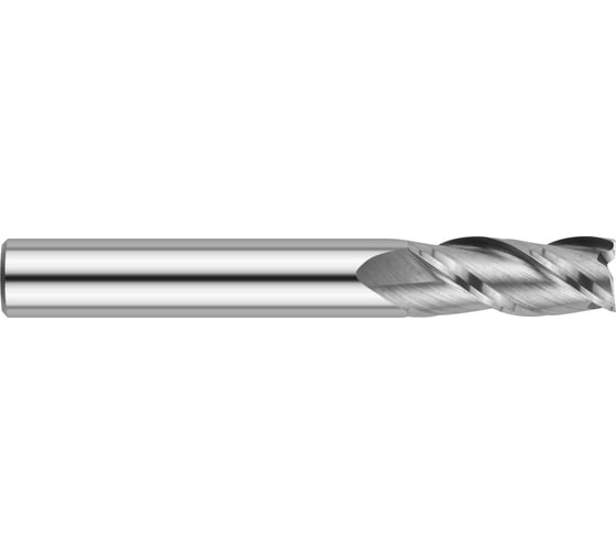 Изображение товара Фреза концевая тс цх 10.0x45x100 мм, 2-п, ВК8, цельная, DIN 6527, хв-к 10 мм ИНСТУЛС 00001848330