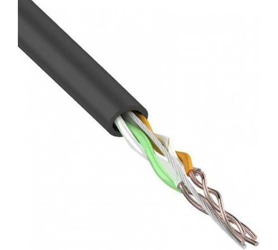 Изображение товара Кабель REXANT витая пара, UTP 2PR 24AWG, CAT5e, наружный, OUTDOOR, бухта 305м 01-0025