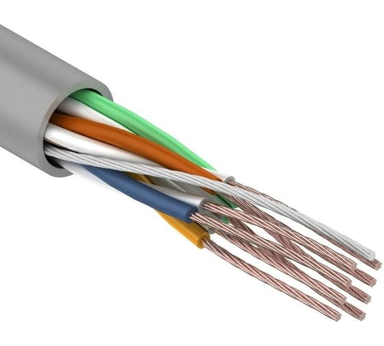 Изображение товара Кабель REXANT витая пара, UTP, 4PR, 24AWG, CAT5e, STRANDED, бухта 305м 01-0044