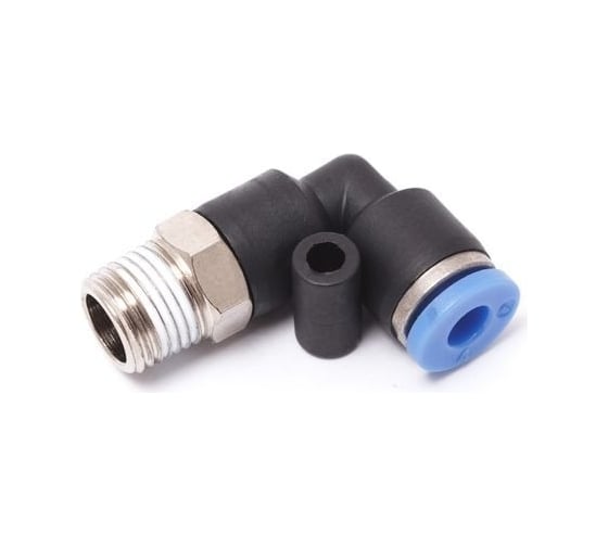 Изображение товара Фитинг Partner угловой для пластиковых трубок 8мм с наружной резьбой 1/2" SPL08-04(9330) PA-SPL08-04(9330)