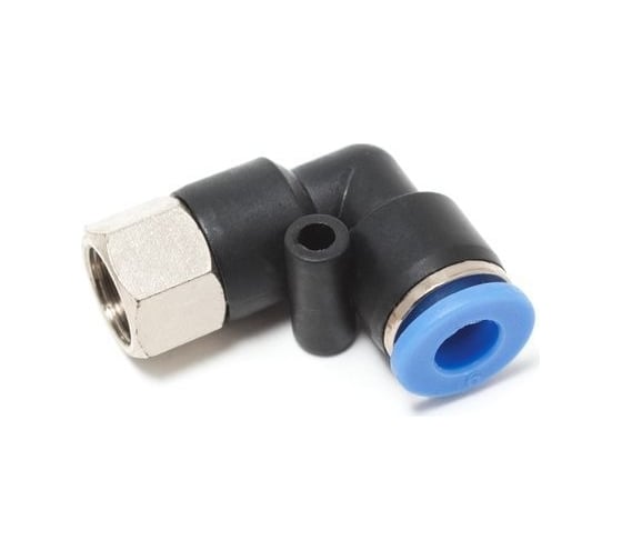 Изображение товара Фитинг Partner угловой для пластиковых трубок 6мм с внутренней резьбой 1/8" SPLF06-01(9349) PA-SPLF06-01(9349)