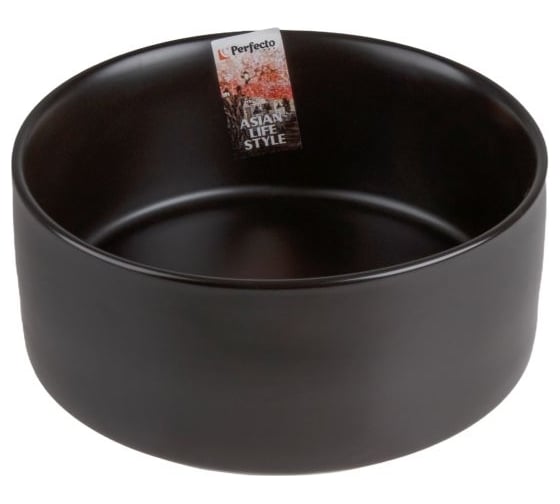 Изображение товара Салатник PERFECTO LINEA керамический, 15,5 см, серия ASIAN, черный 17-155100