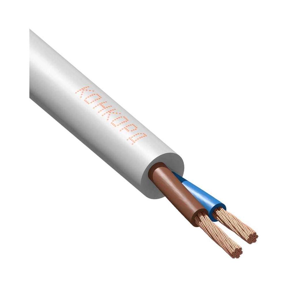 Изображение товара Провод ПВС Конкорд 2x2,5 100м кабель для электромонтажных работ