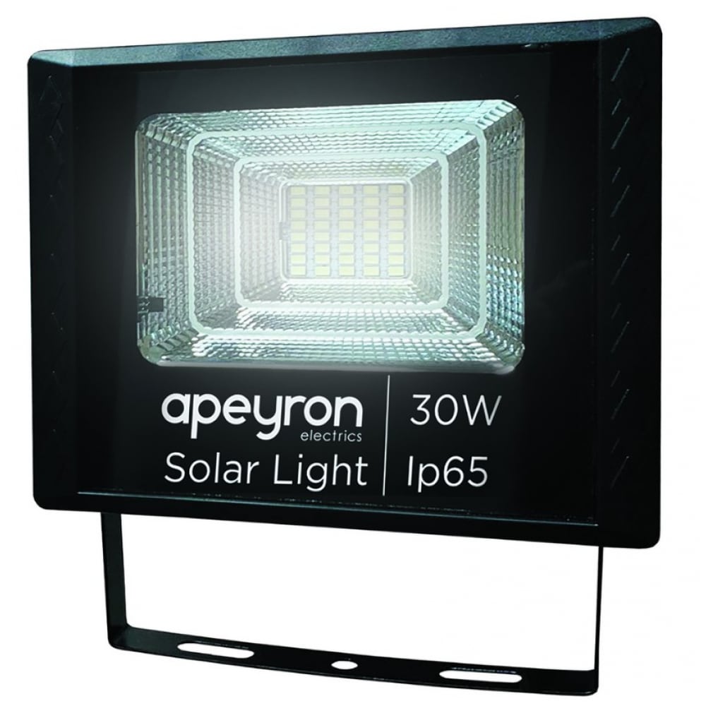 фото Светодиодный прожектор c солнечной панелью apeyron 6 в, 30 вт 05-34
