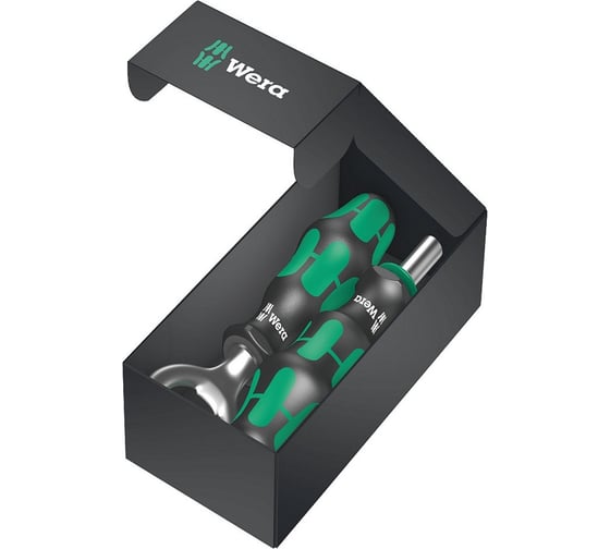 Изображение товара Битодержатель с набором бит в ручке 28 + открывалка WERA WE-136504