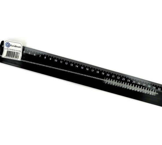 Изображение товара Щетка ерш EuroBrush Д10x100x300 с хв-м + кольцо, ворс нейлон 0,25 (код 14-157) EB-T816810