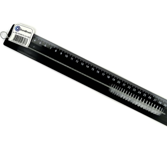 Изображение товара Щетка ерш EuroBrush Д15x100x300 с хв-м + кольцо, ворс нейлон 0,25 (код 14-162) EB-T816815