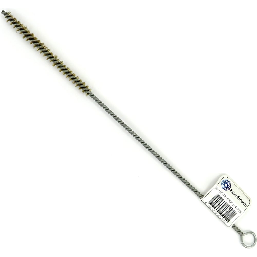 Изображение товара Щетка ерш EuroBrush Д8x100x300 с хвостом и кольцом латунь