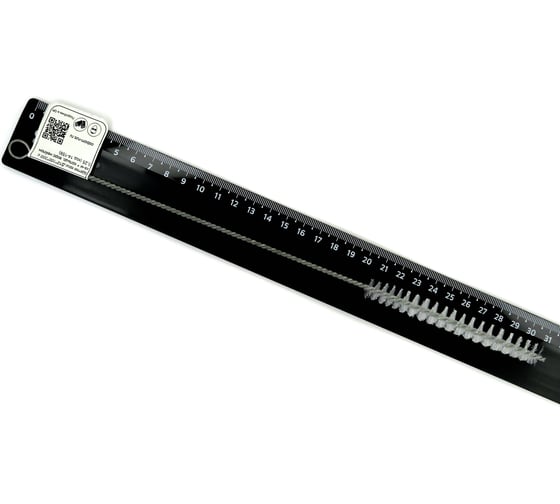 Изображение товара Щетка ерш EuroBrush Д12x100x300 с хв-м + кольцо, ворс нейлон 0,25 (код 14-159) EB-T816812