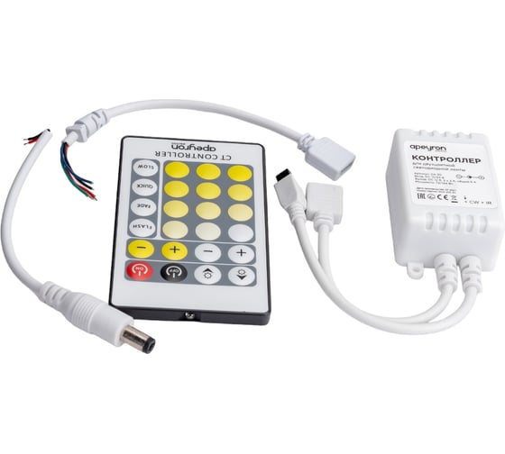Изображение товара Контроллер Apeyron для управления двухцветной светодиодной лентой, 12/24В, 72/144Вт / 04-30