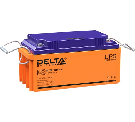 Изображение товара Батарея аккумуляторная Delta DTM 1265 L