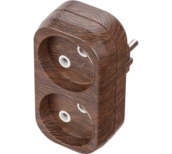 Изображение товара Блок TDM ELECTRIC на 2 гнезда 2П б/з плоский 6А 250B Эко SQ1806-0078