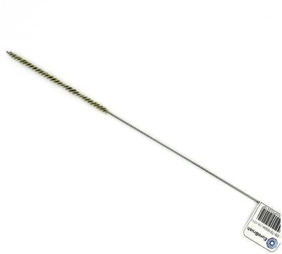 Изображение товара Щетка ерш EuroBrush Д4x100x300 с хв-м + кольцо, ворс гофр латунь 0,08 (код 14-101) EB-T816504