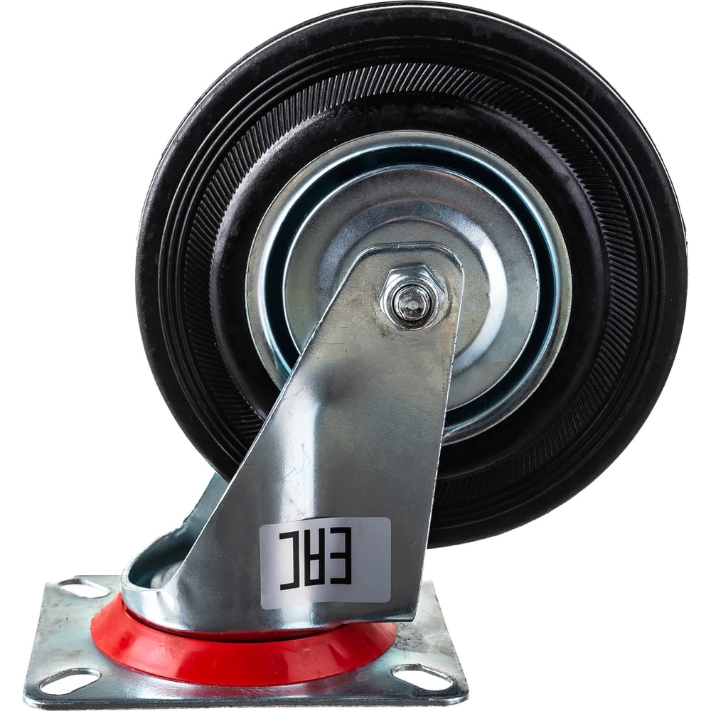 Изображение товара Колесо большегрузное обрезиненное поворотное без тормоза (125х37.5 мм; г/п 100 кг) EURO-LIFT 00-00001252