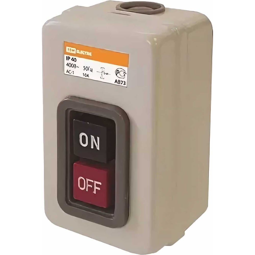 Изображение товара Выключатель кнопочный TDM ELECTRIC ВКН-325 3Р 25А IP40