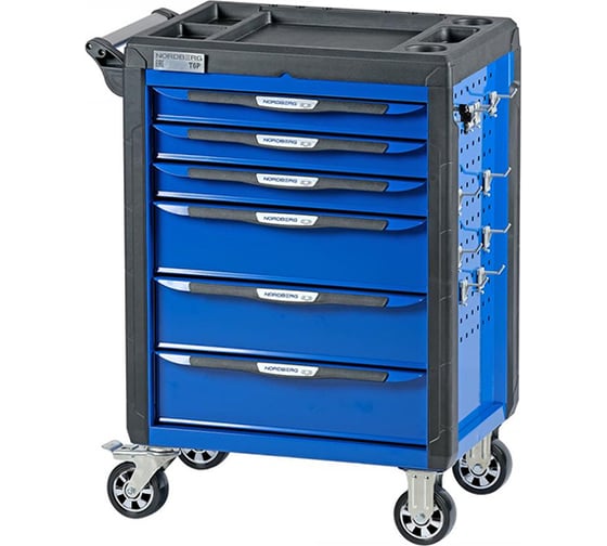 Изображение товара Тележка инструментальная NORDBERG с системой защиты от опрокидывания (синяя) T6P(B)