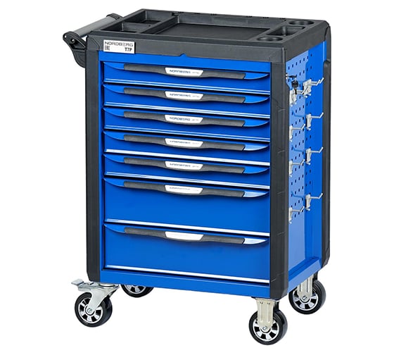 Изображение товара Тележка инструментальная NORDBERG с системой защиты от опрокидывания (синяя) T7P(B)