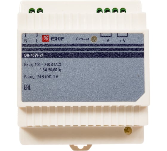 Изображение товара Блок питания EKF 24В DR-45W-24 PROxima SQdr-45w-24