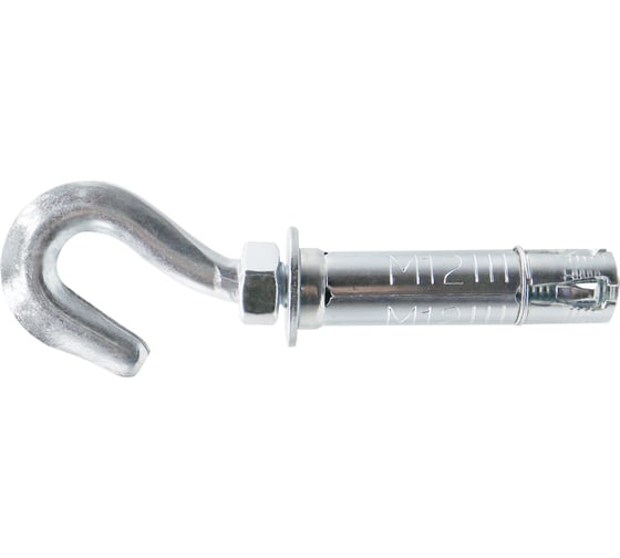 Изображение товара Анкер-гильза с крюком Партнер AC-GA M12x80 мм, D20, ZN, 2 шт. пакет ФАС 80781 2 72