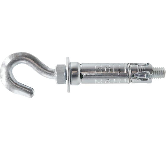 Изображение товара Анкер-гильза с крюком Партнер AC-GA M6x40 мм, D10, ZN, 10 шт. пакет ФАС 80988 10 31