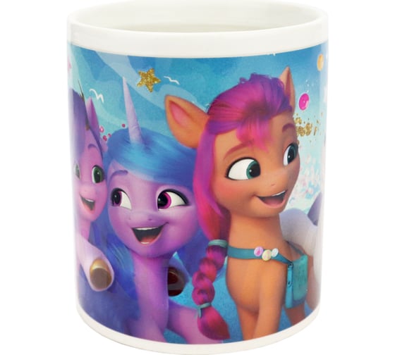 Изображение товара Термо-кружка My Little Pony Новое поколение, Голубая, в подарочной упаковке, 330 мл, фарфор ND Play 301498