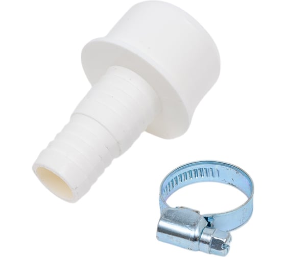 Изображение товара Переходник для подключения сливного шланга VIVALDO d40мм в комплекте с хомутом ШГ773447