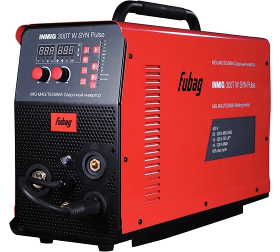 Изображение товара Сварочный полуавтомат инвертор FUBAG INMIG 300T W SYN PULSE (31593), горелка FB 400 3 м (38449) 31593.1