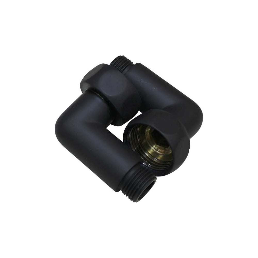 Изображение товара Уголок для полотенцесушителя Melodia della vita 1 х 1/2 черный матовый 2 шт