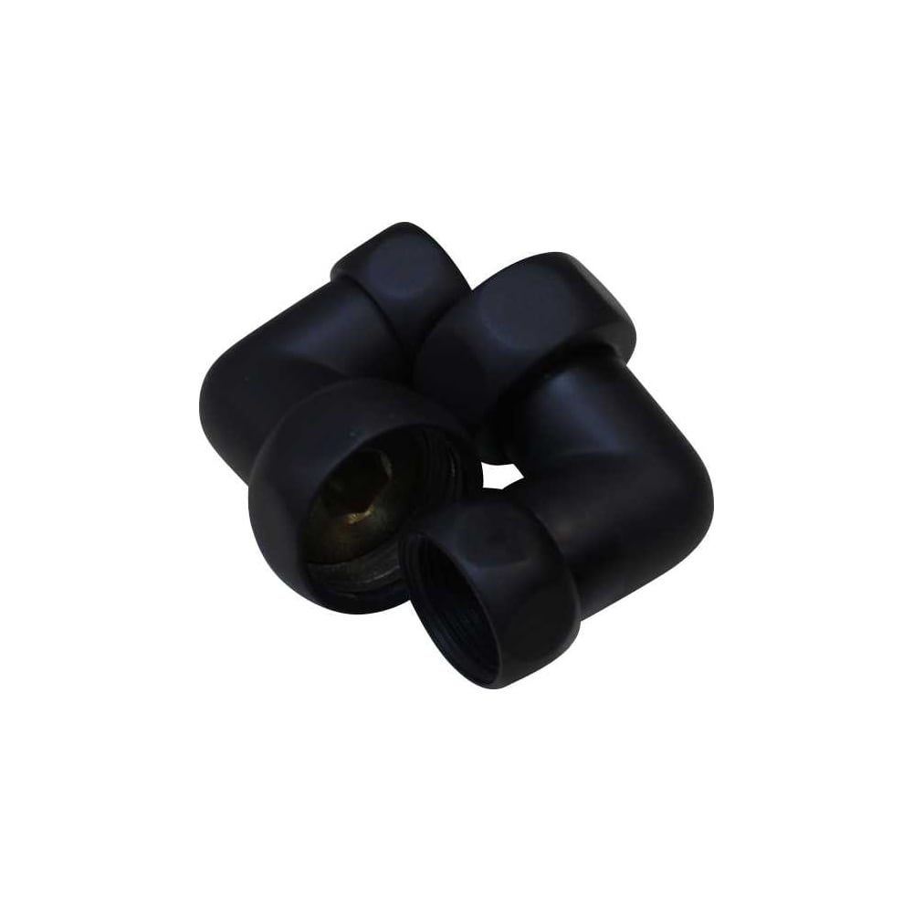 Изображение товара Уголок для полотенцесушителя Melodia della vita 1"х3/4" в/в, черный матовый, пара MKP21024Cbk 11473