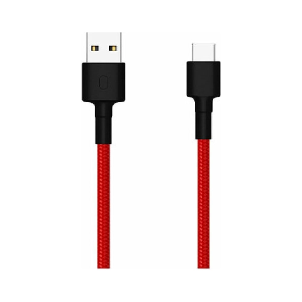 фото Usb-кабель xiaomi mi braided usb type-c cable sjx10zm 100см красный sjv4110gl