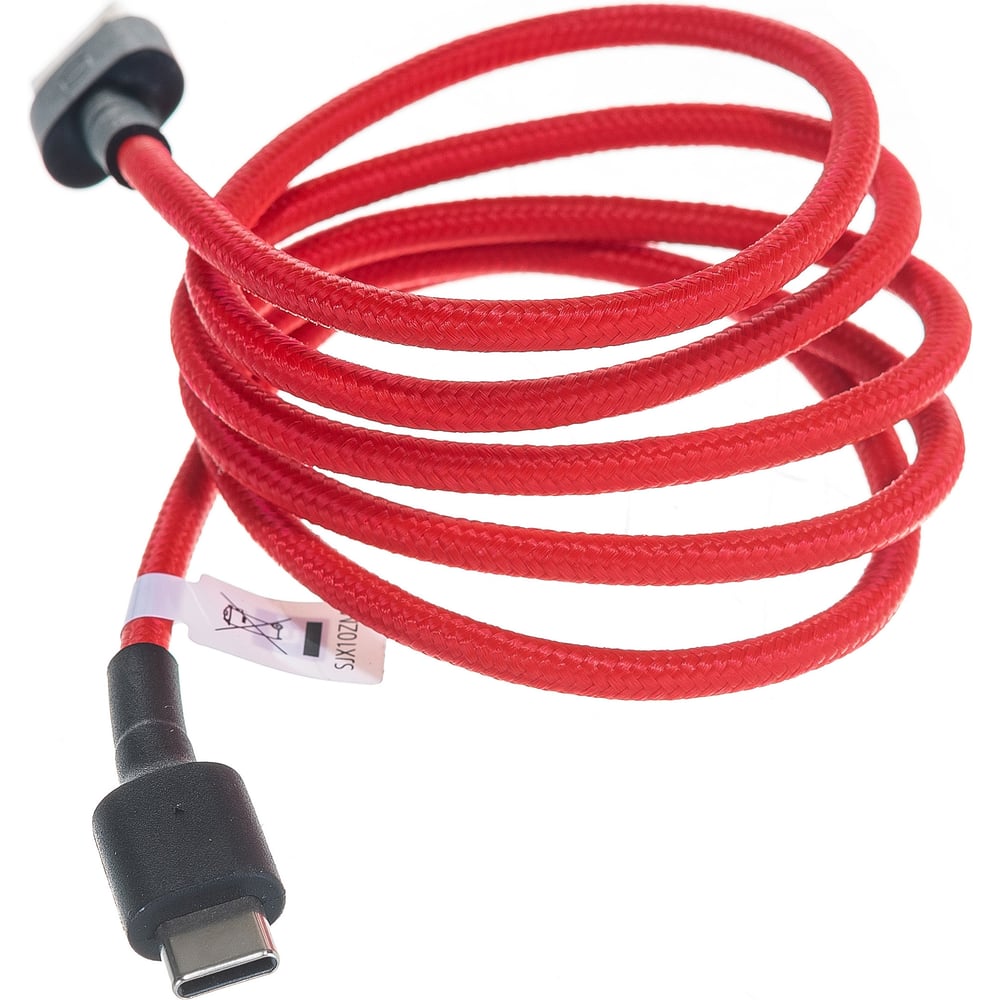 фото Usb-кабель xiaomi mi braided usb type-c cable sjx10zm 100см красный sjv4110gl