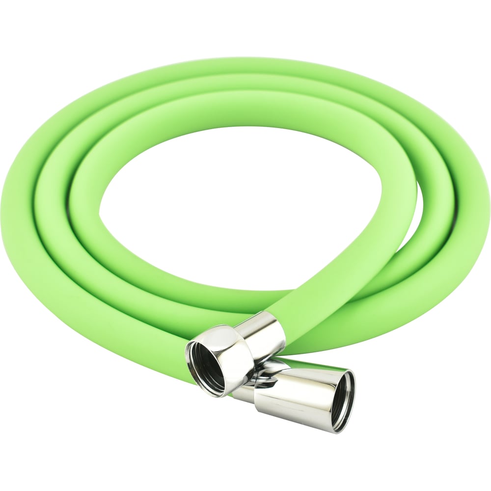 Изображение товара Шланг для душа Wonder Silicone Anti-Twist 1/2x1/2 зеленый 150 см нержавеющая сталь