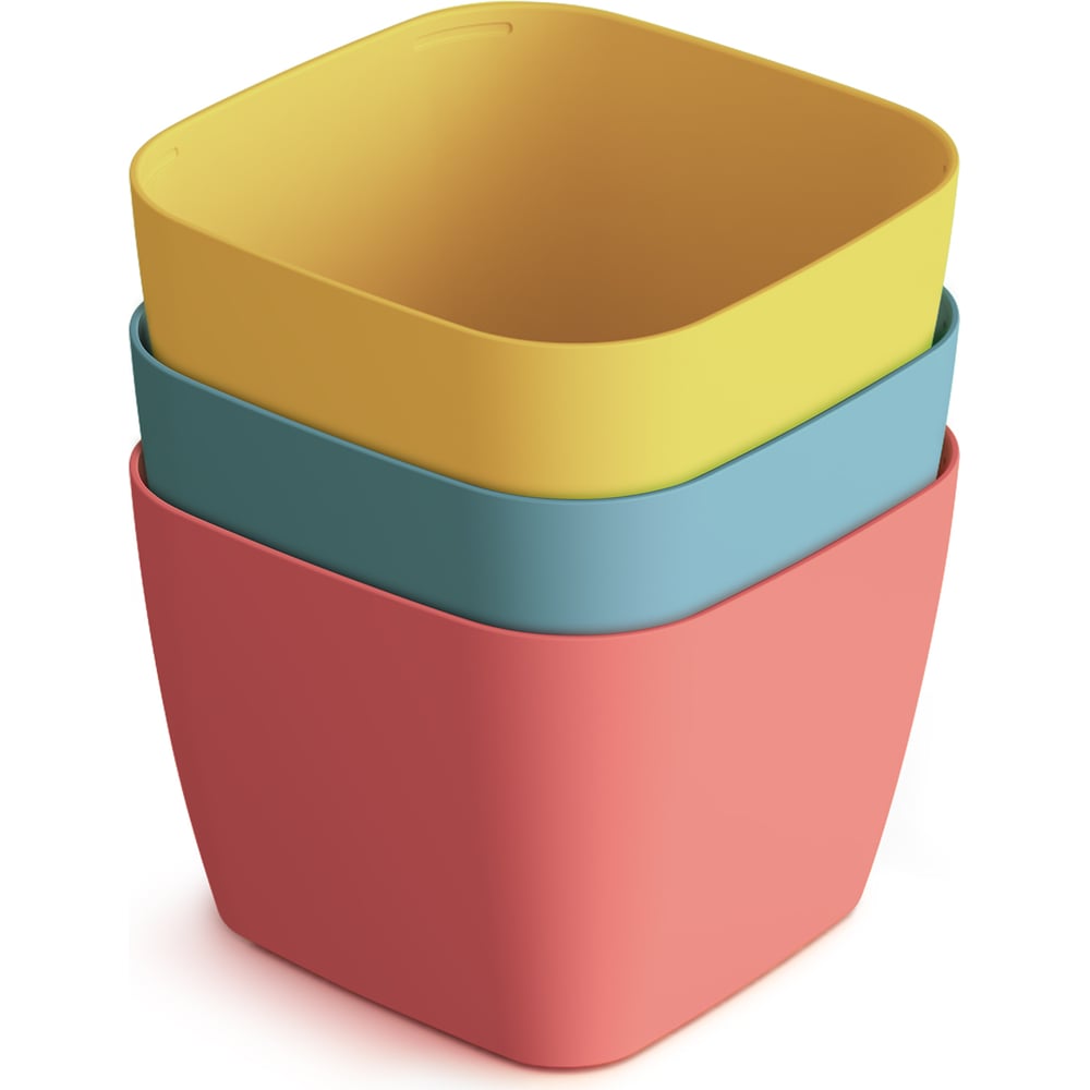 Изображение товара Горшок для суккулентов Martika Фьюжн 0.6 л набор 3 шт