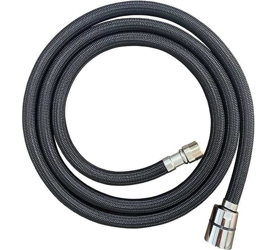 Изображение товара Шланг для смесителя с выдвижным изливом Melodia della vita KITCHEN 1/2"хM15х1, d12 мм, L150 см, чёрный MKP29000BL 18660