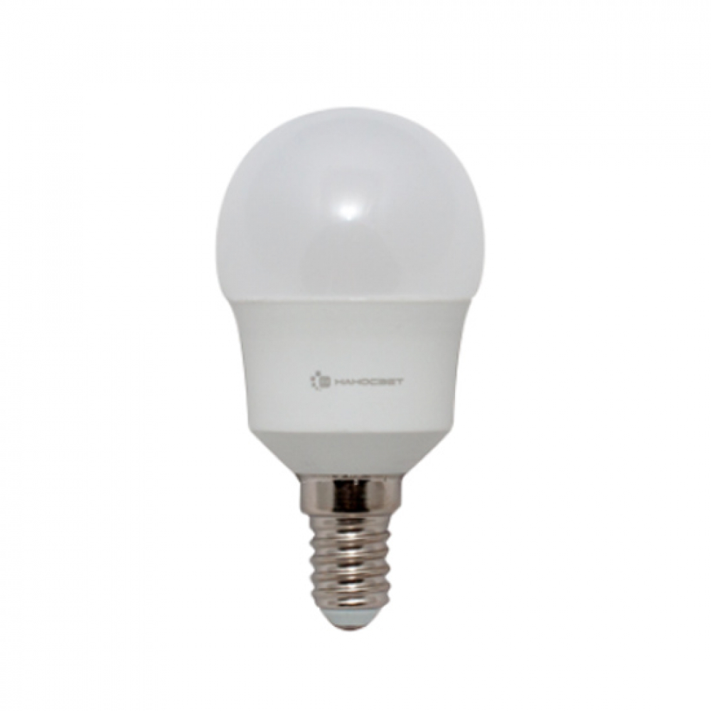 Светодиодная лампа наносвет le-p45-8/e14/927, 8вт, шар p45, 620 лм, е14, 2700к, ra90, l204  - купить со скидкой