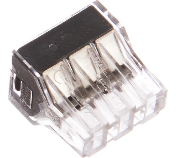 Изображение товара Соединительная клемма СВЕТОЗАР 6-и проводная, 400В, 24А, 0,75-2,5мм2, 2шт 49170-6