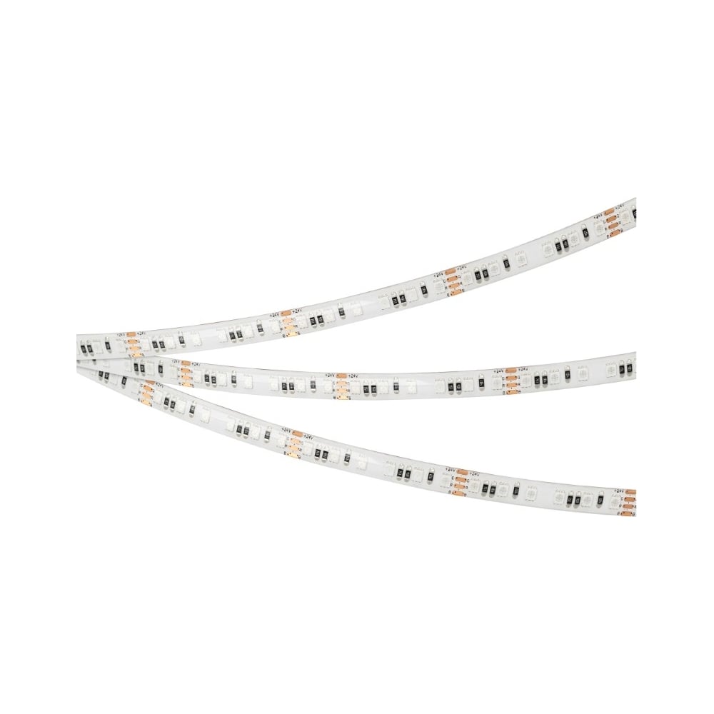 Изображение товара Светодиодная лента Arlight герметичная RGB 5м 24V IP65 для уличного и внутреннего применения