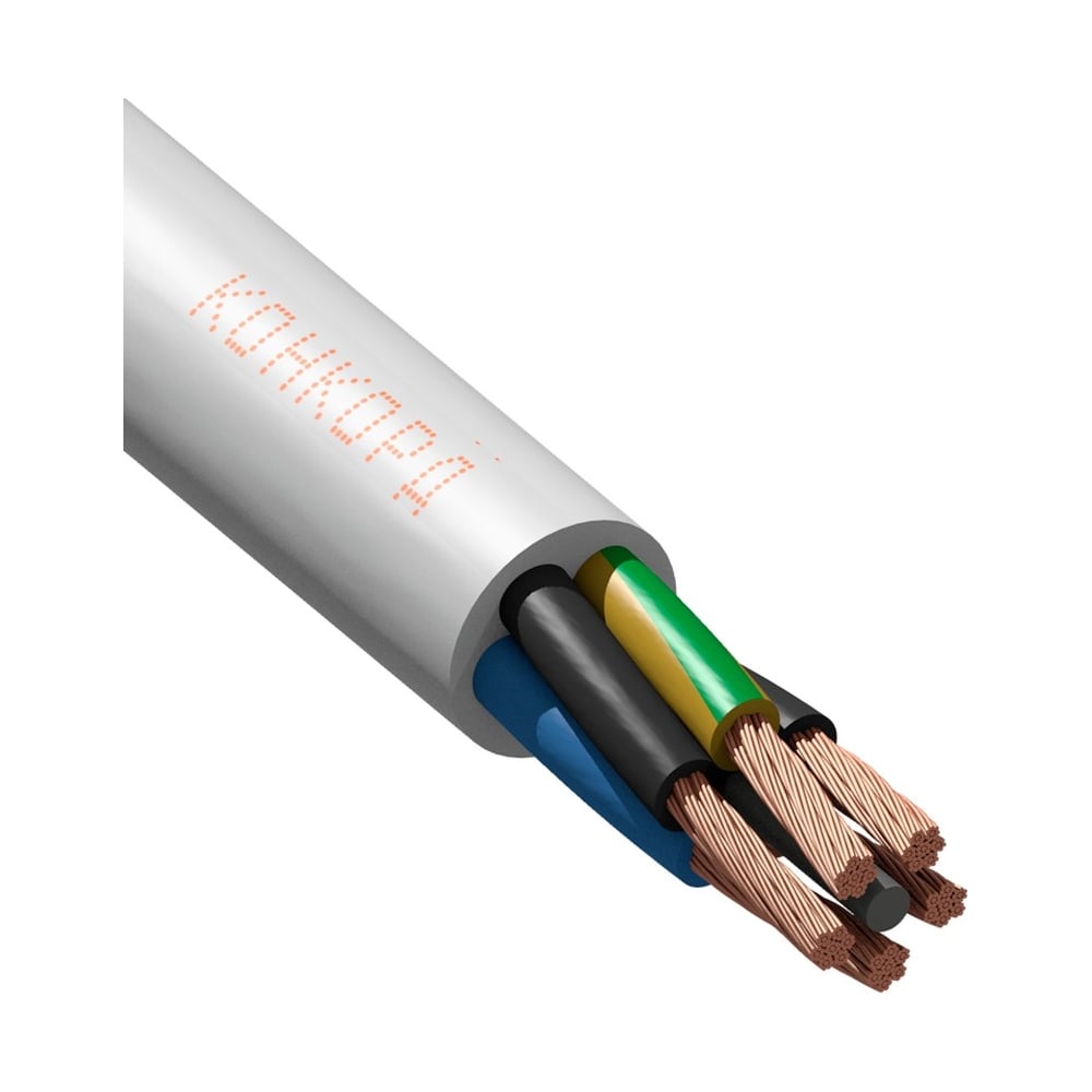 Изображение товара Электрический кабель ПВСнг(А)-LS Конкорд 4x2,5+1x2,5 барабан 6500 мм