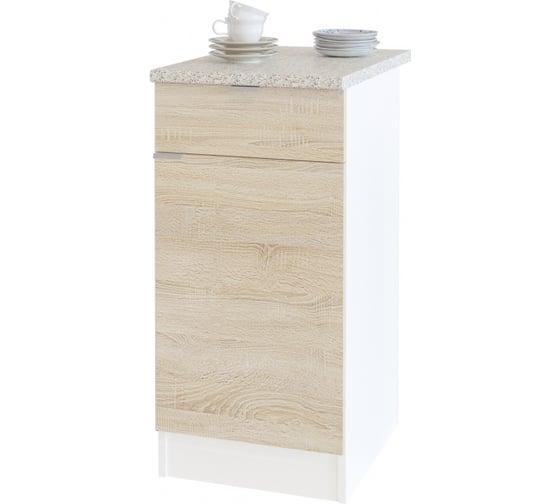 Изображение товара Тумба СОКОЛ белый4/дуб сонома ТК-04.1 ТК041Б4с5