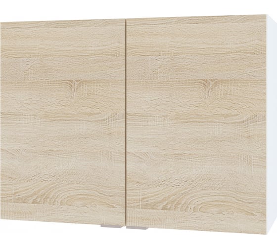 Изображение товара Полка настенная СОКОЛ белый4/дуб сонома ПН-08 ПН08Б4с5