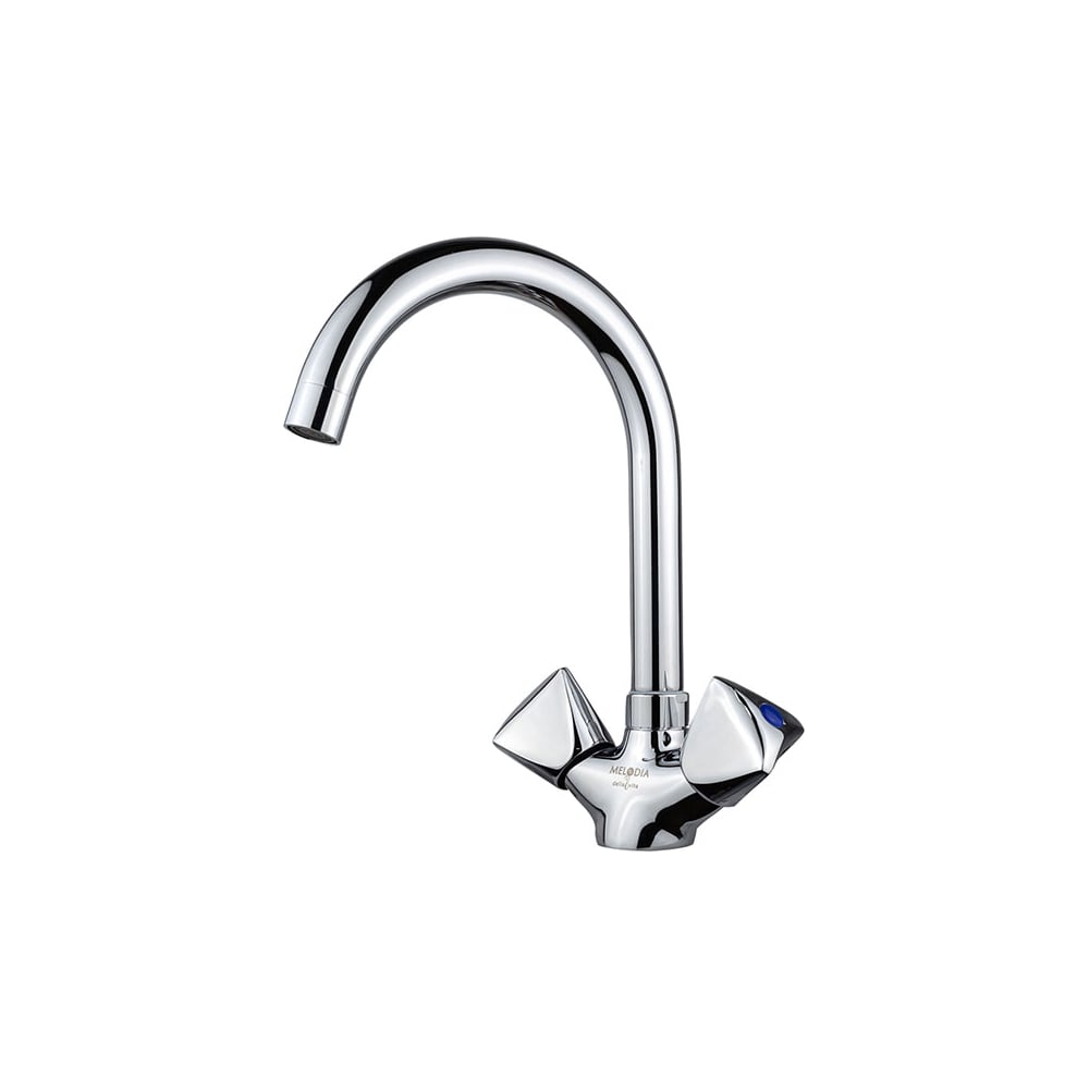 Изображение товара Смеситель для кухни Melodia della vita Lucia высокий R-излив хром