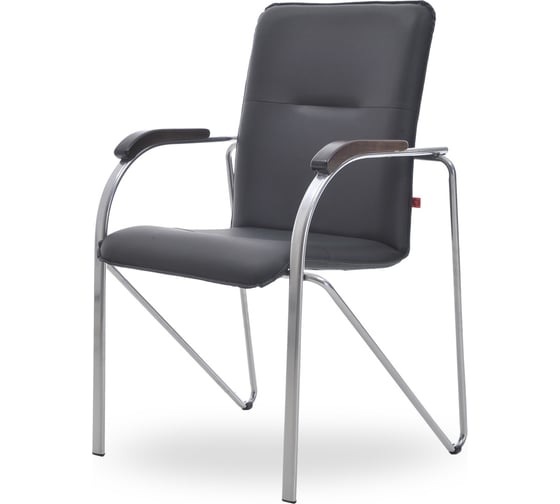 Изображение товара Стул Фабрикант Самба BOX4  Кожа иск., DO, №350 (черный), Орех (1031), CH 4610018464693