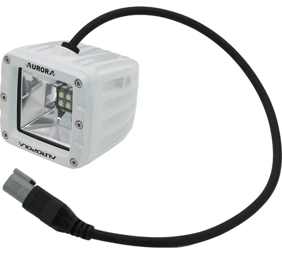 Изображение товара Светодиодная фара Aurora ALO-M-2-E12T 40W 9V-36V 3200Lm 2.7A Рабочий свет белый свет (Scene ligh) корпус белый 0375