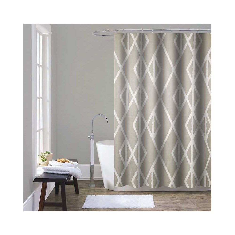 Изображение товара Шторка для ванны тканевая Melodia della vita 180x200 см, "Классический ромб" MZ-170 13272