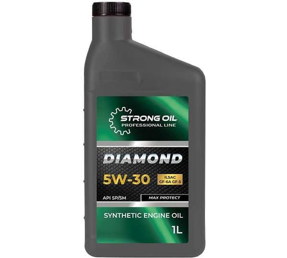 Изображение товара Масло STRONG OIL DIAMOND ENGINE 5W-30 SP синтетика, канистра 1 л, API SP/SM, ILSAC GF-6A/GF-5 0101480027-SO