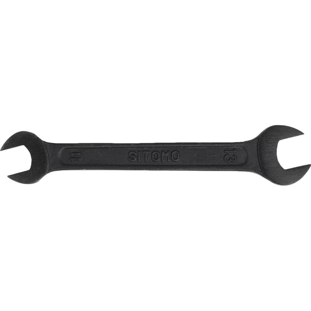 Изображение товара Гаечный рожковый двусторонний ключ SITOMO 11х13 мм оксидированный