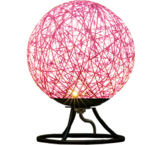 Изображение товара Светодиодный ночник из ротанга APEYRON 220В, 2Вт, 6 диодов, 3200K, 200Лм, розовый 12-84